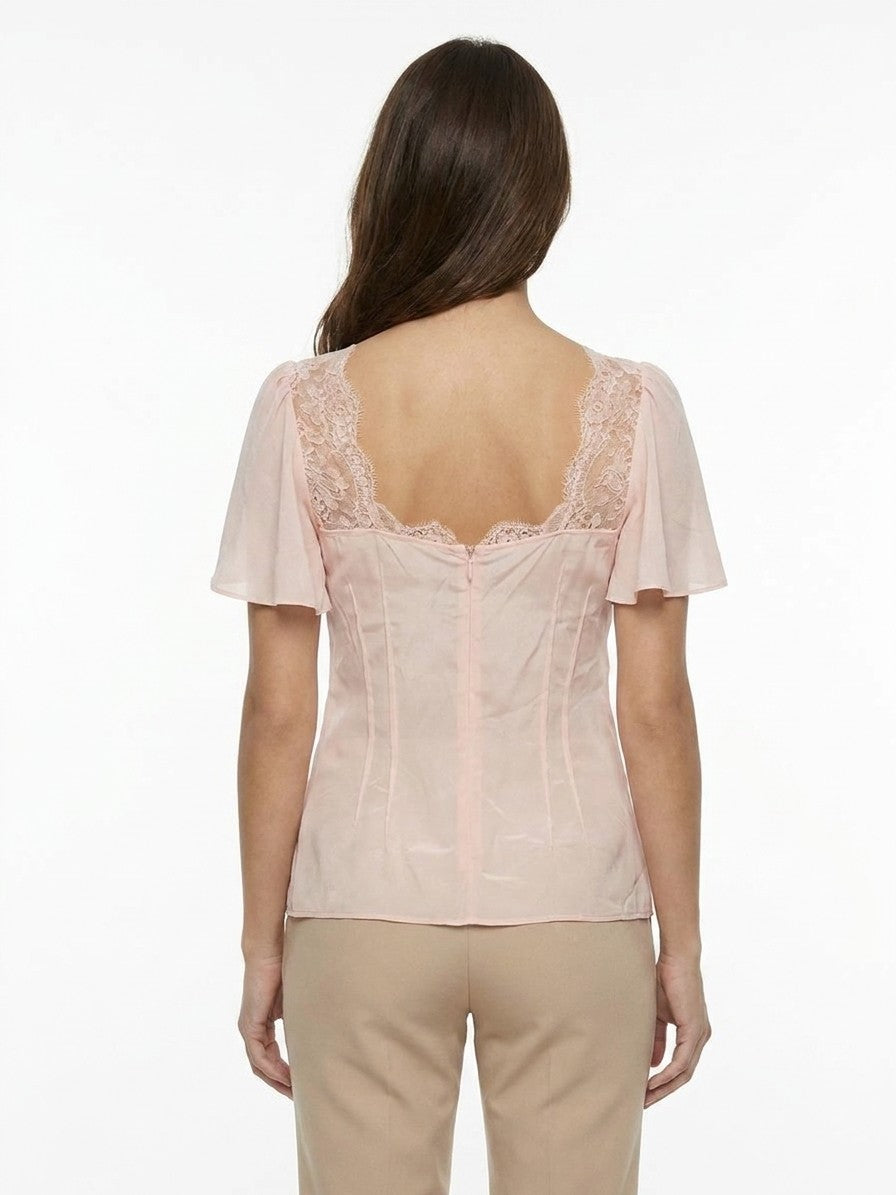Pink Elastane T-Shirt
