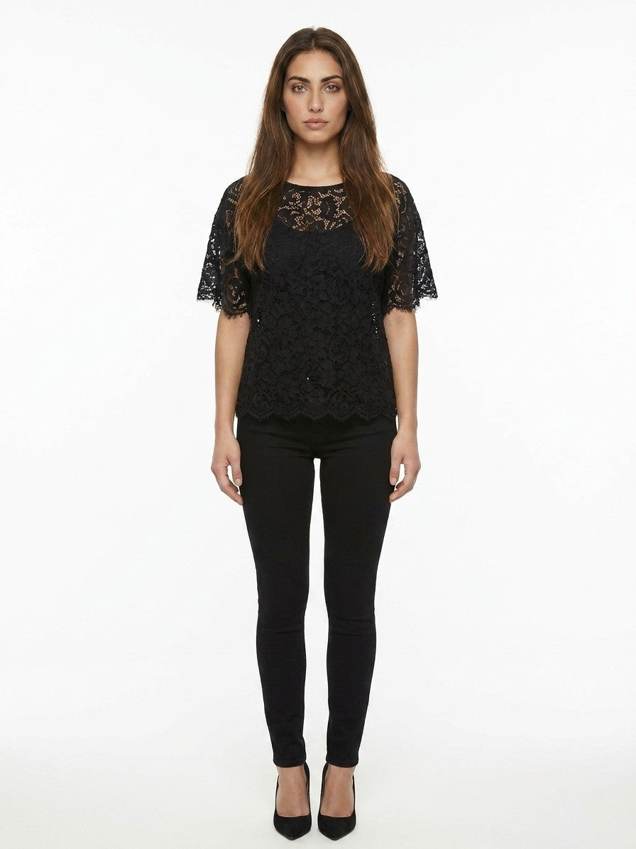 Black Cotton T-Shirt