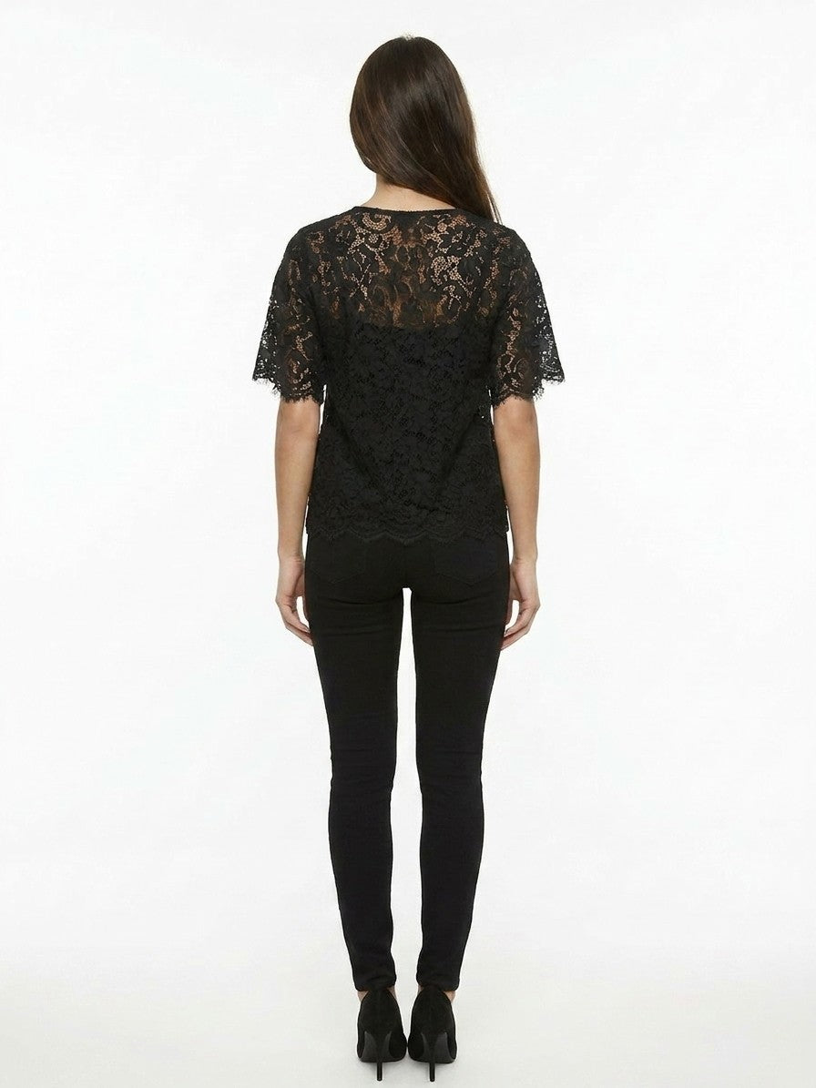 Black Cotton T-Shirt