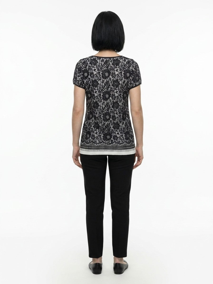Black Polyamide T-Shirt