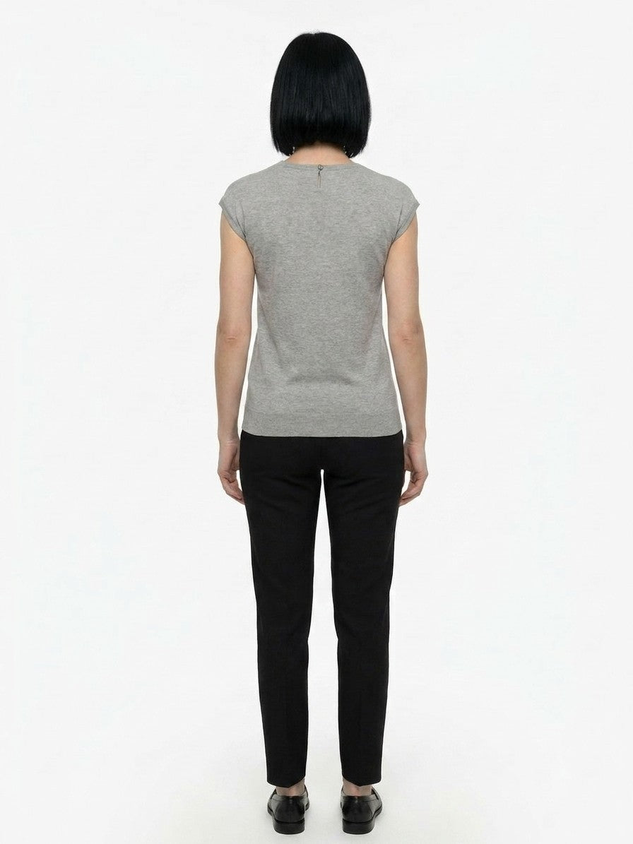 Gray Polyamide T-Shirt