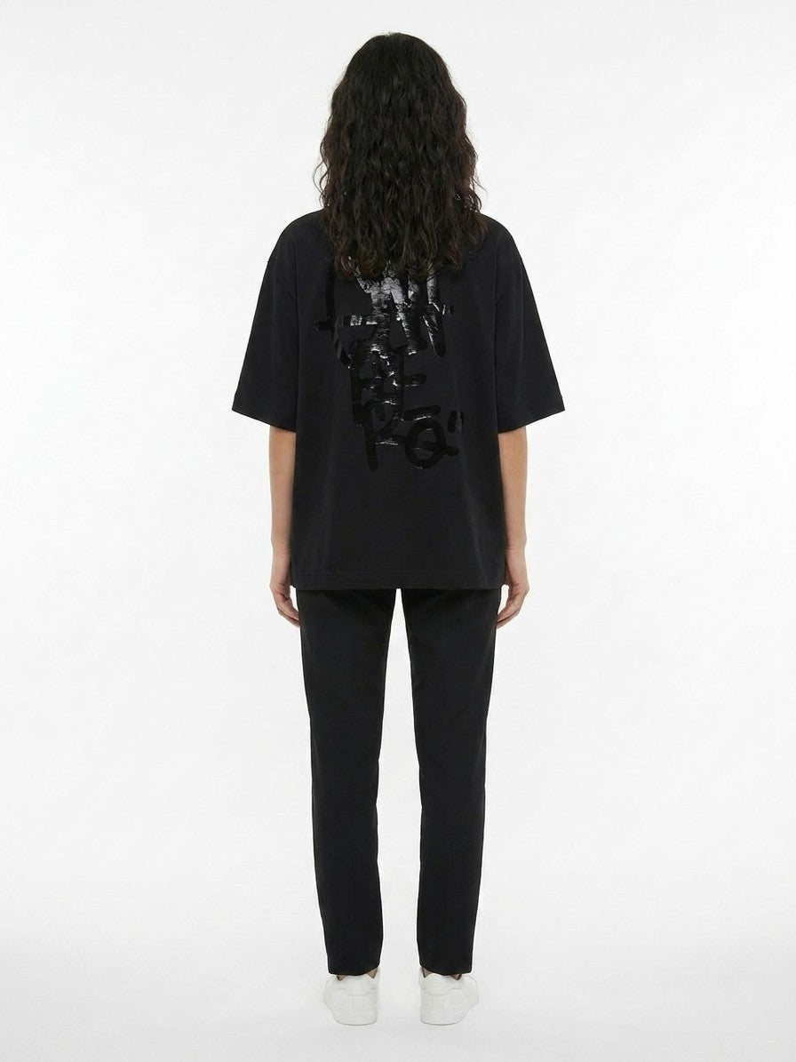 Black Cotton T-Shirt
