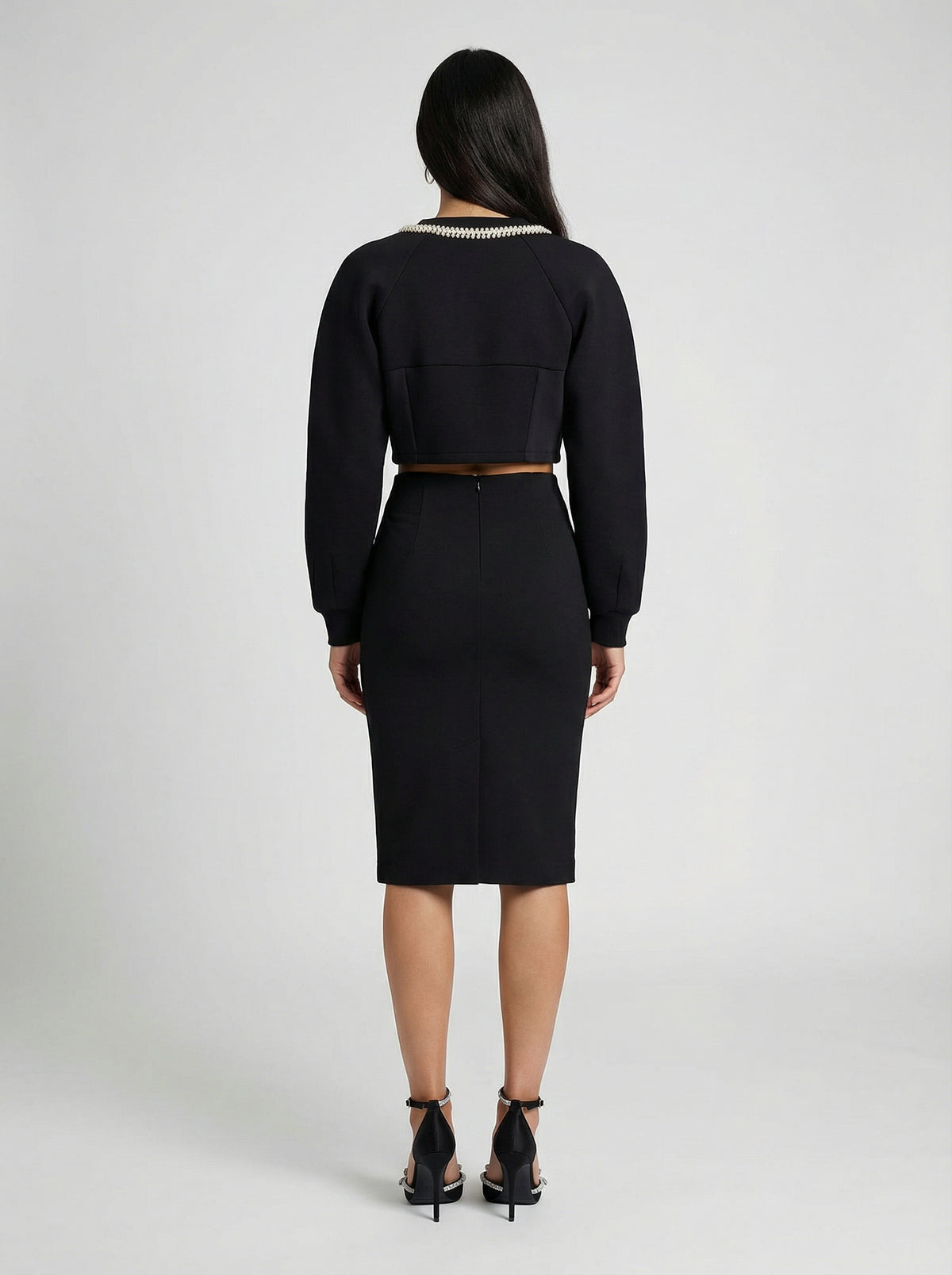 Black Cotton Sweatshirt