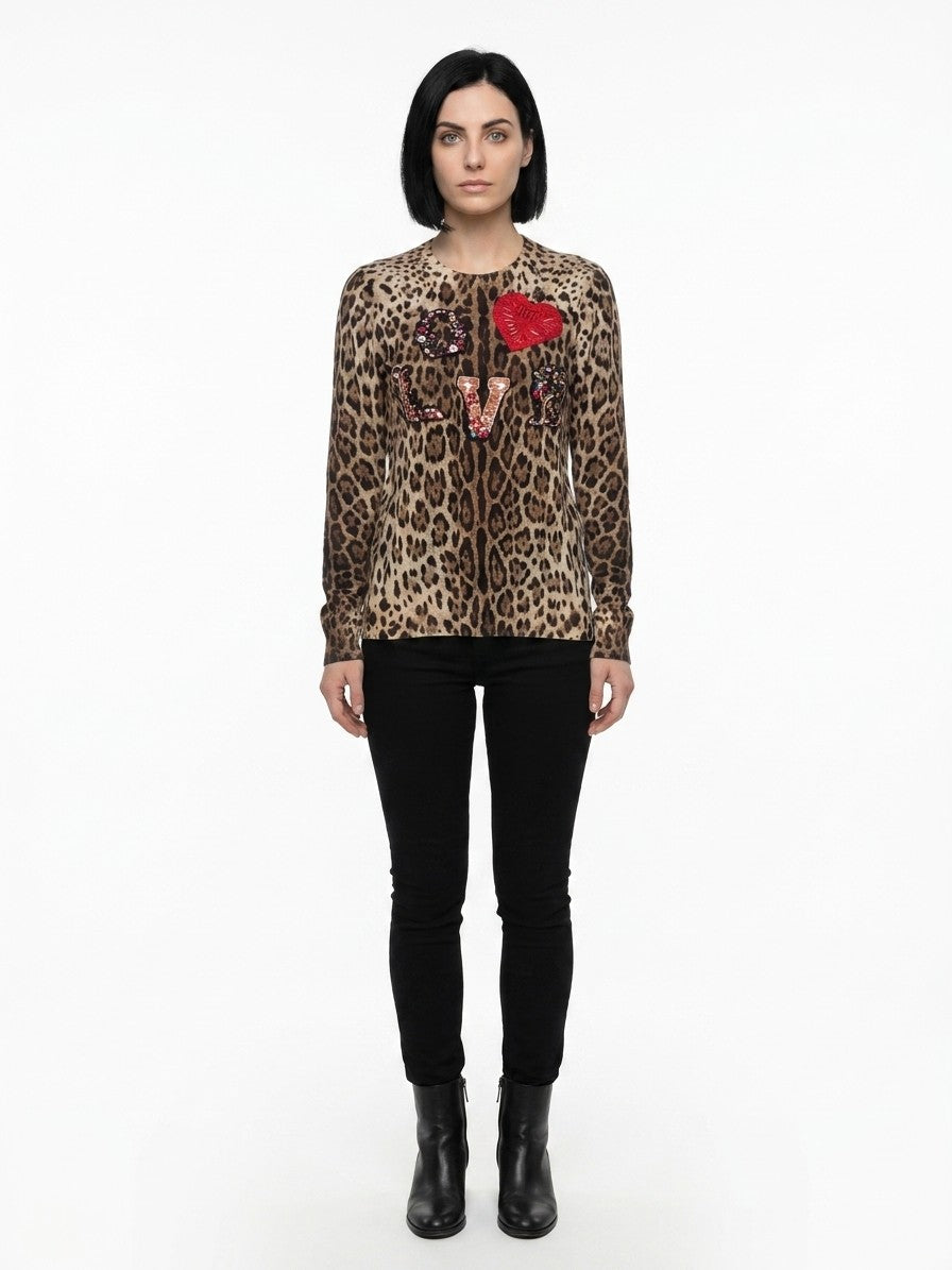 Brown Virgin Wool Sweatshirt