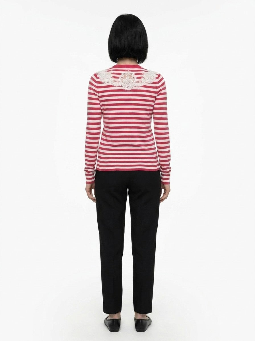Bicolor Silk Cardigan