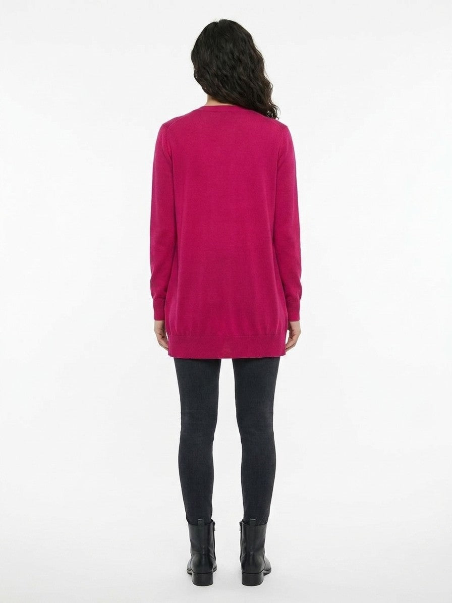Pink Silk Cardigan
