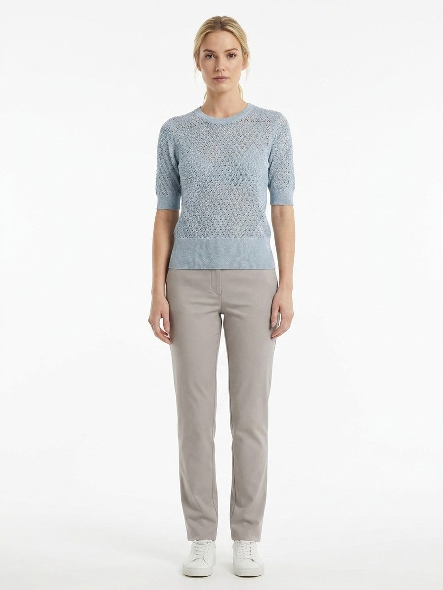Blue Virgin Wool Sweatshirt
