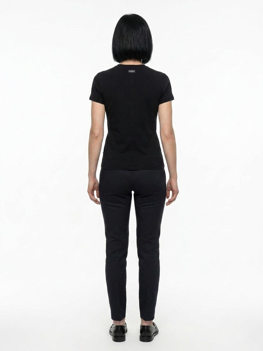 Black Cotton T-Shirt