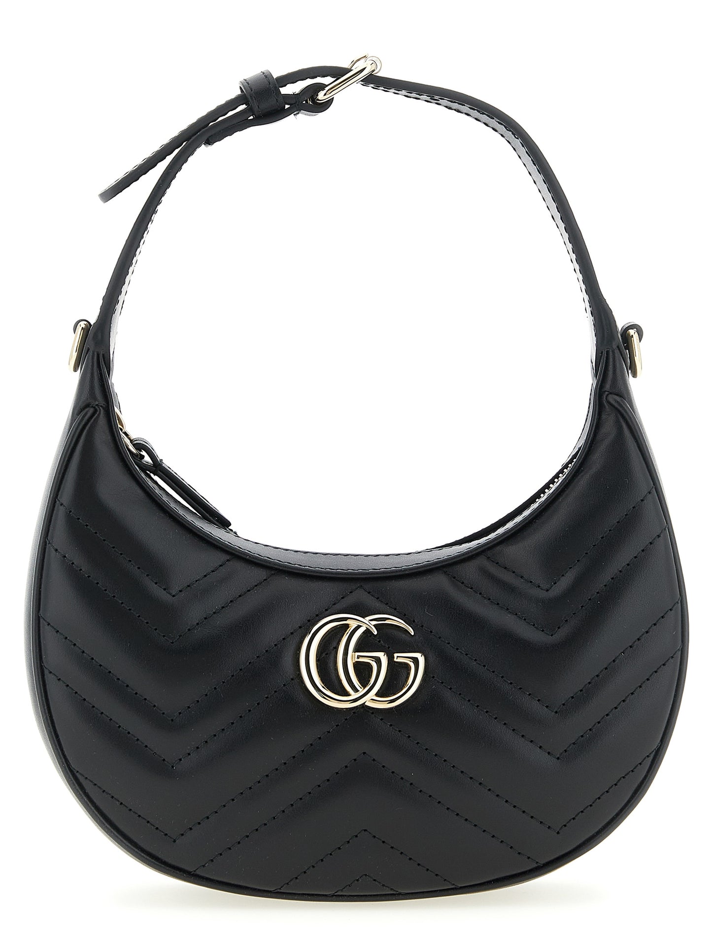 Black Calfskin Shoulder Bag
