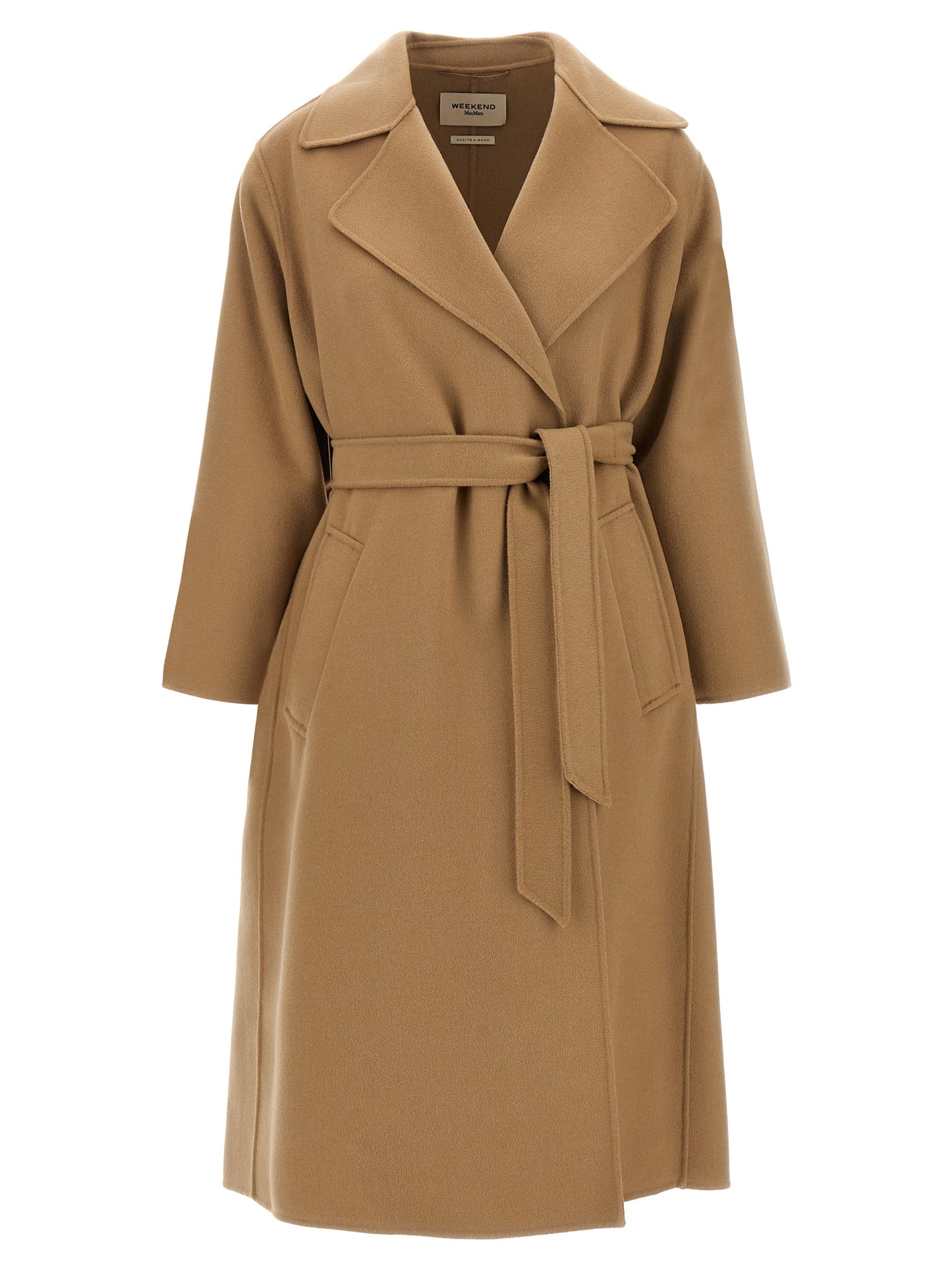 Beige Virgin Wool Coat