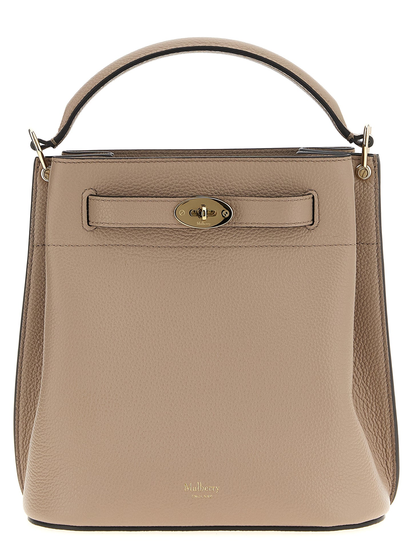 Gray Calfskin Crossbody Bag