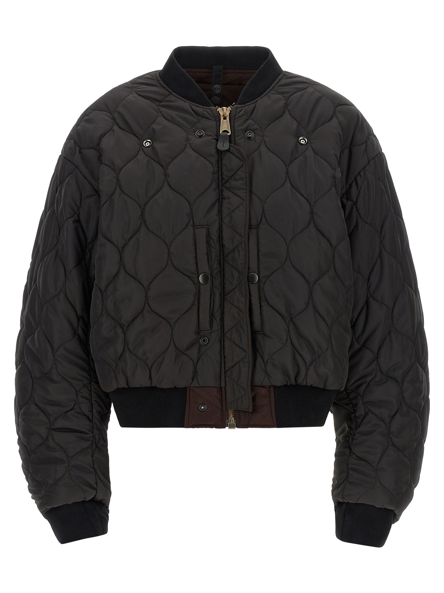 Brown Polyamide Bomber