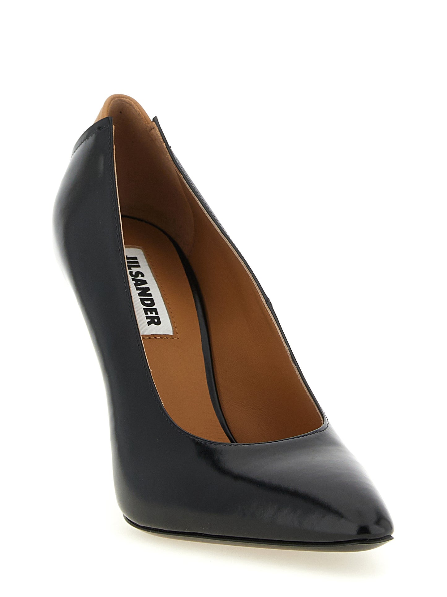 Black Calfskin High Heel Pumps