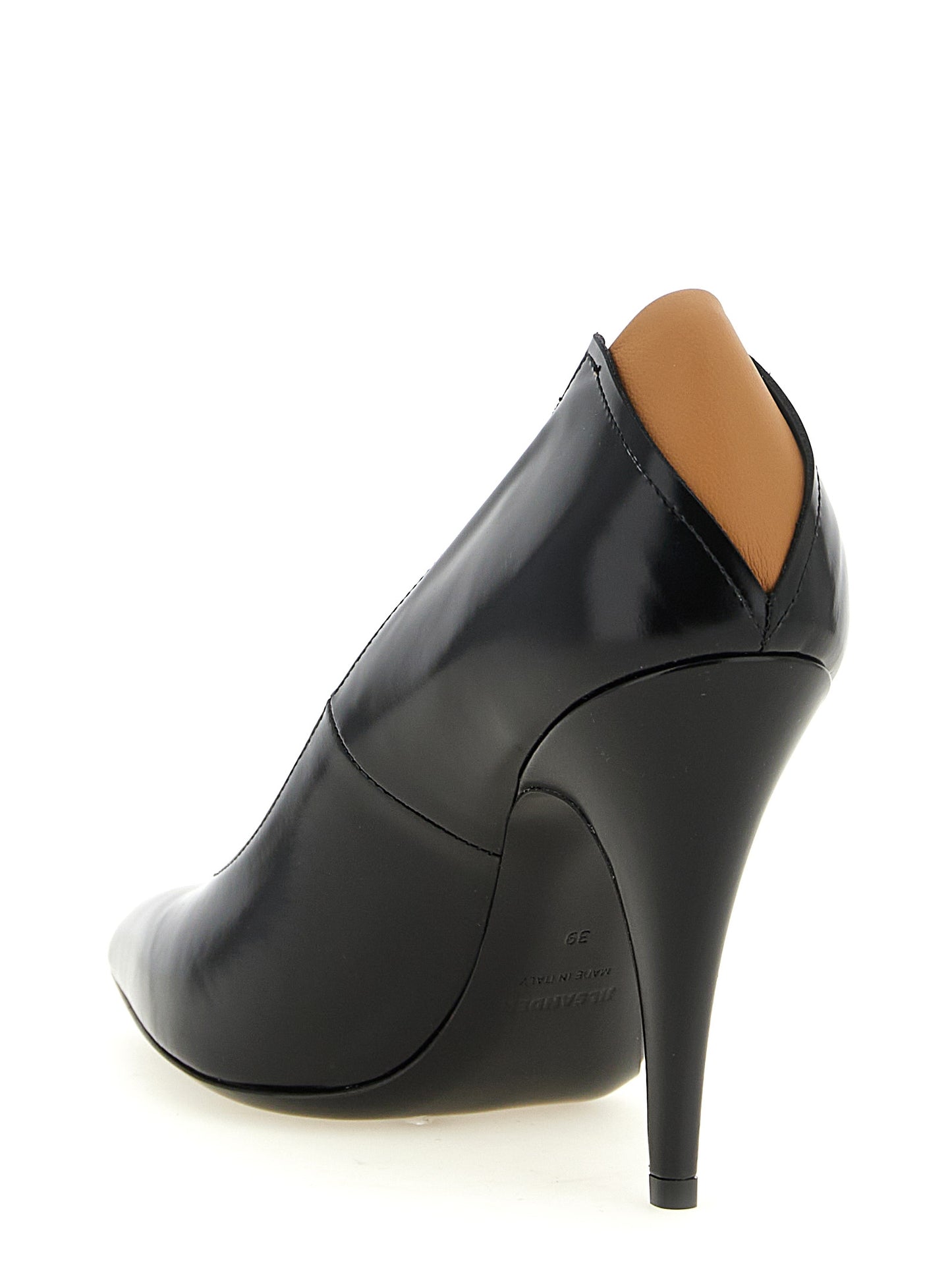Black Calfskin High Heel Pumps