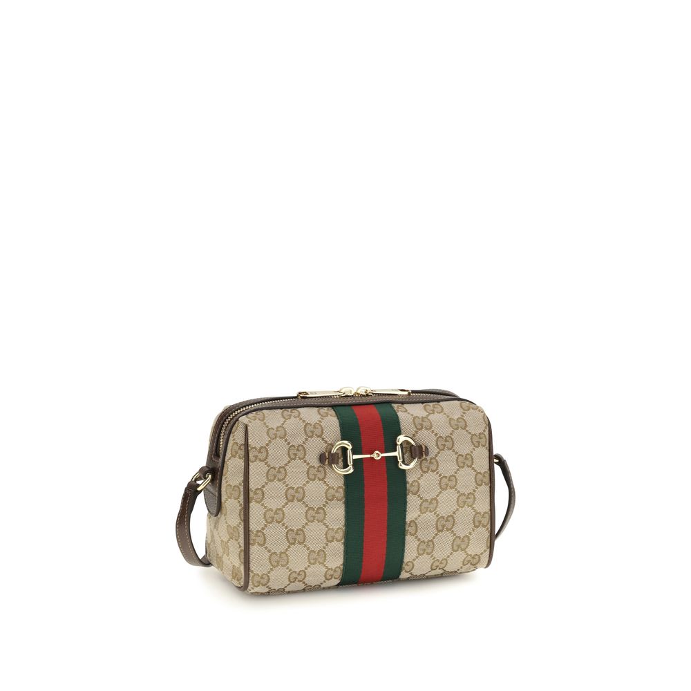Beige Fabric Shoulder Bag
