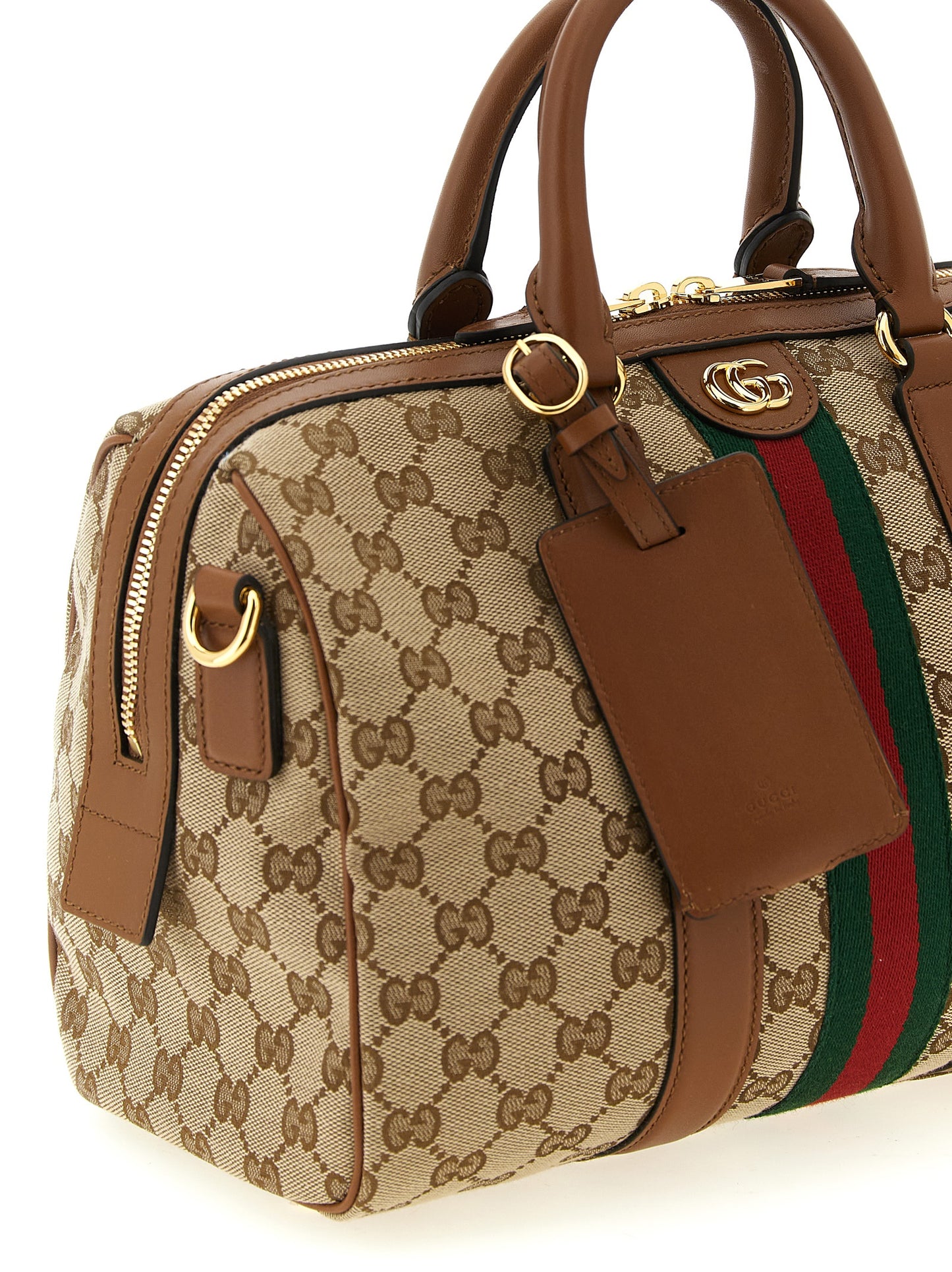 Beige Polyester Handbag