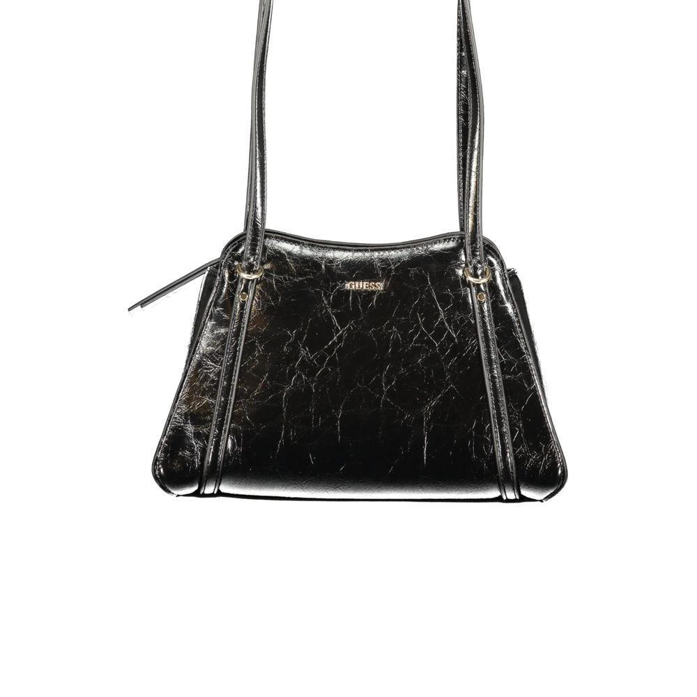 Black Polyurethane Women's Bag