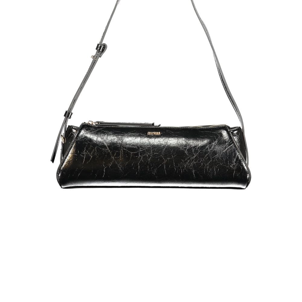Black Polyurethane Women's Handbag