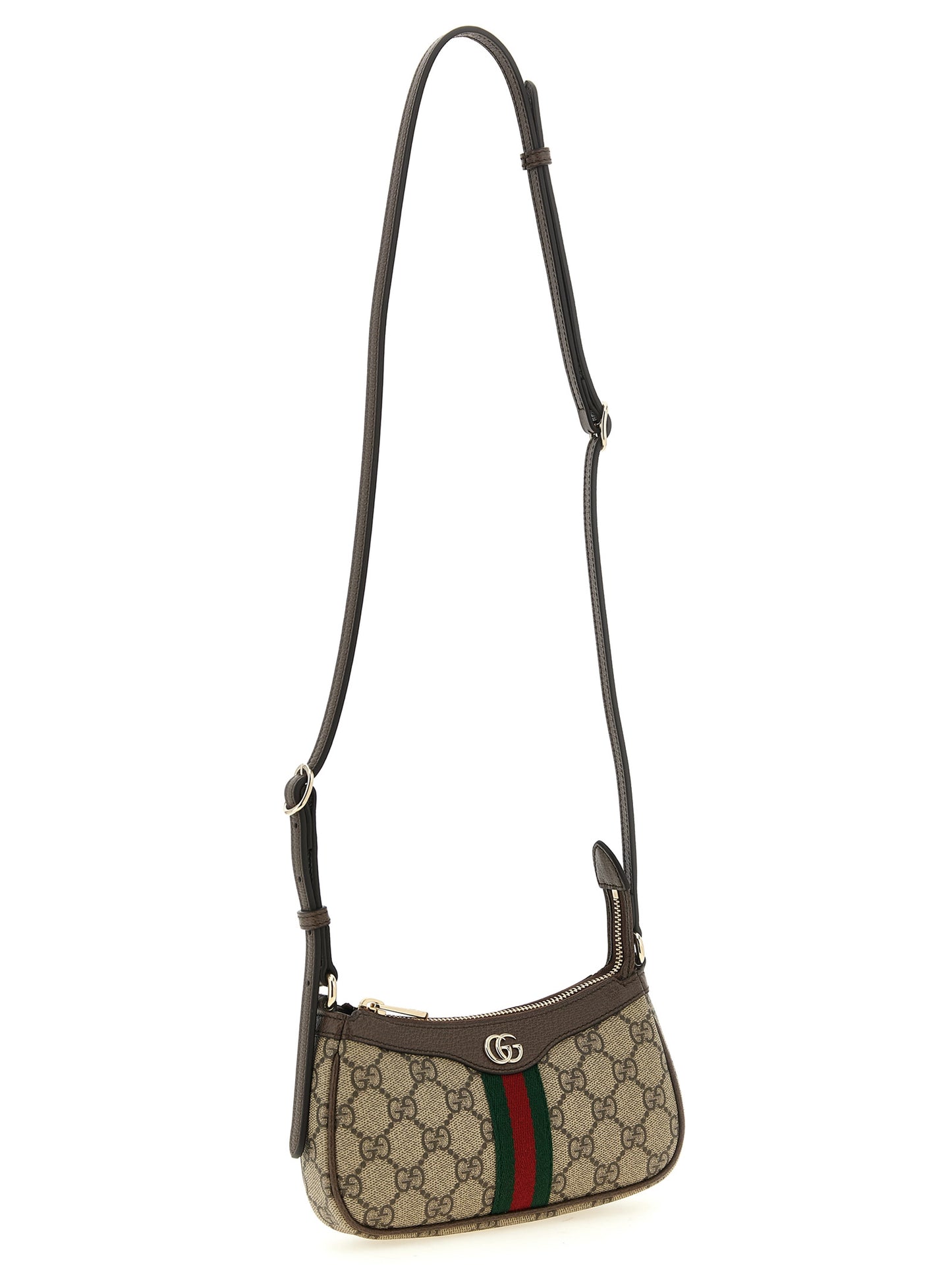 Beige Polyethylene Crossbody Bag