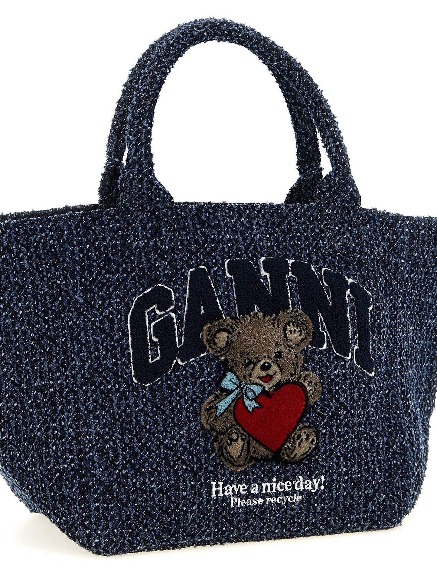 Blue Organic Cotton Tote Bag