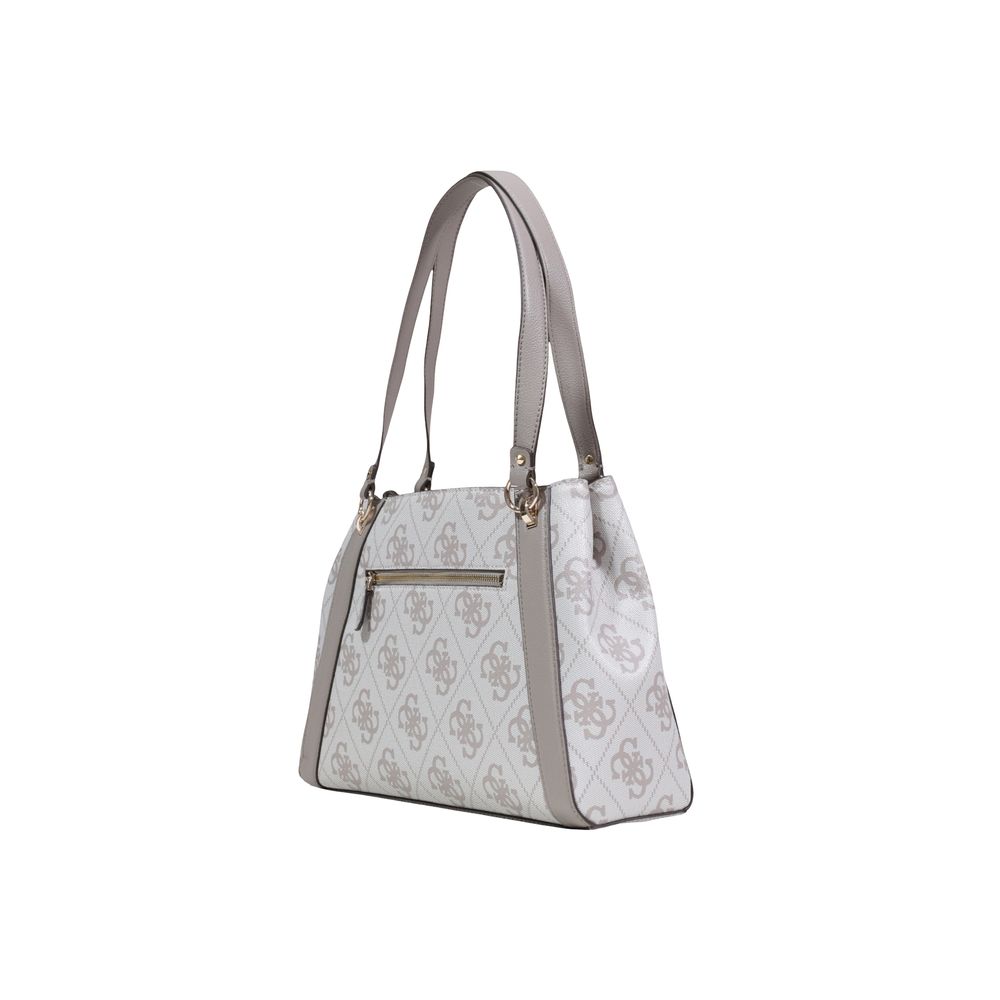 Beige Polyethylene Handbag