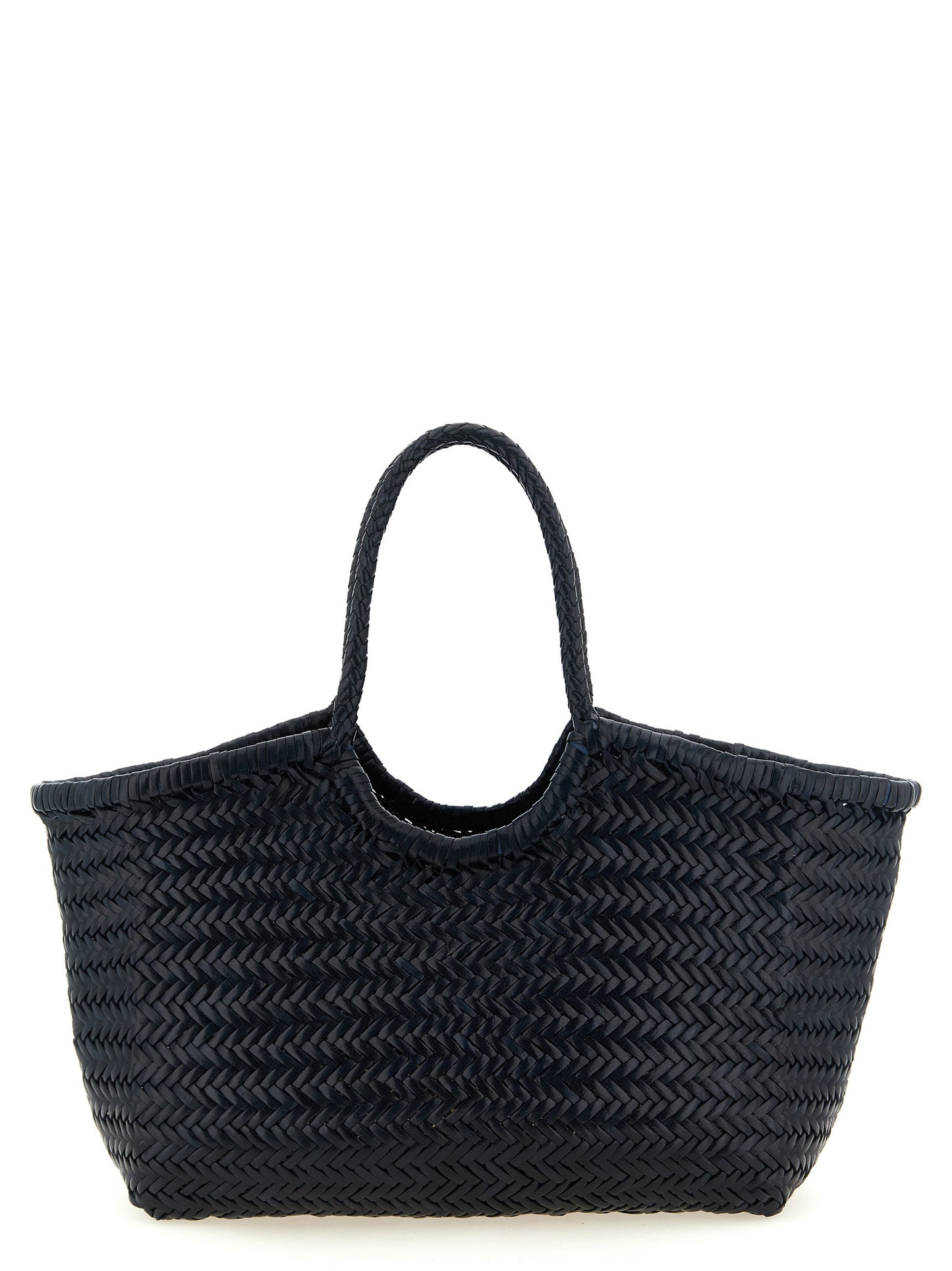 Blue Cowhide Shoulder Bag