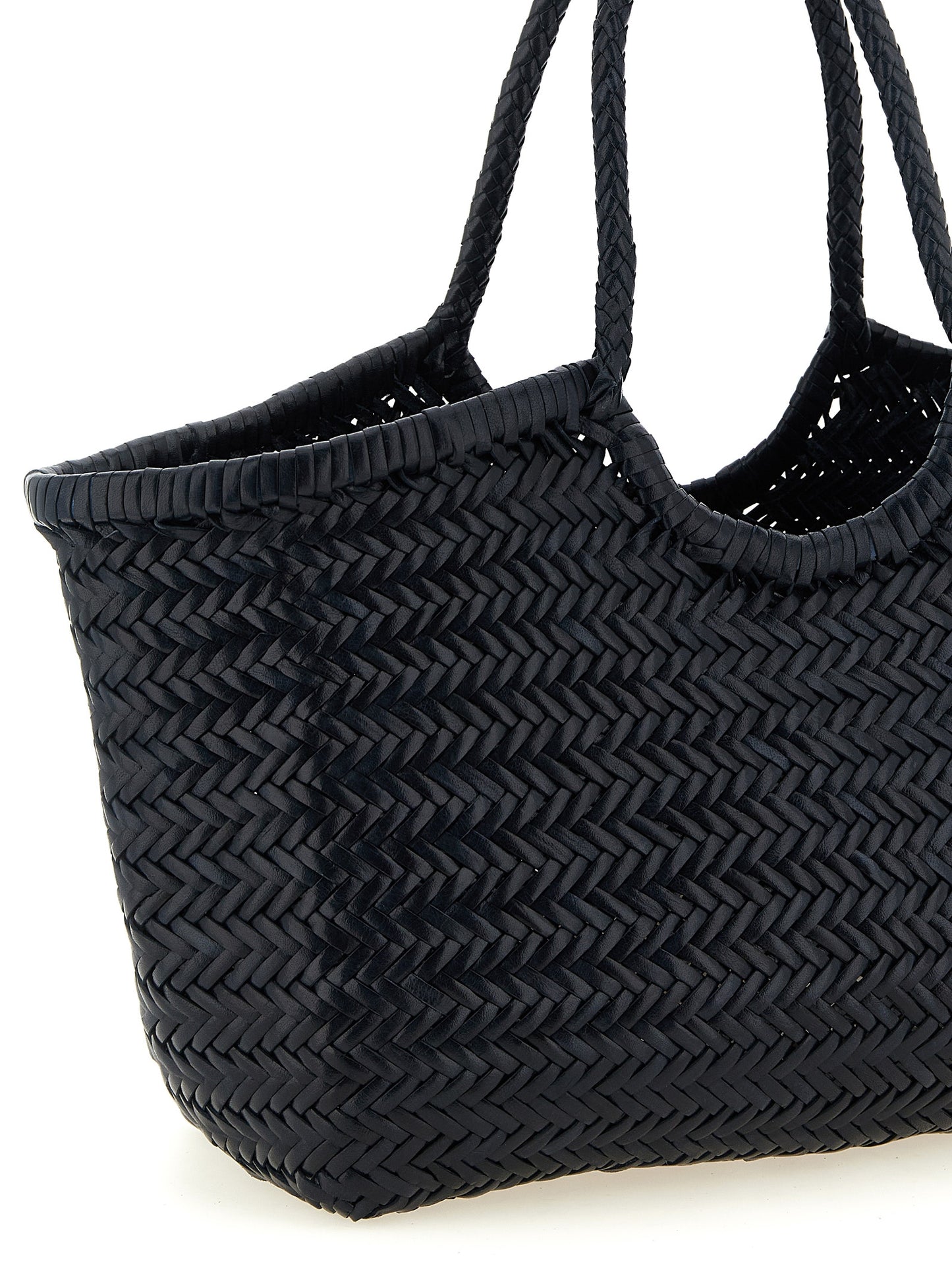 Blue Cowhide Shoulder Bag