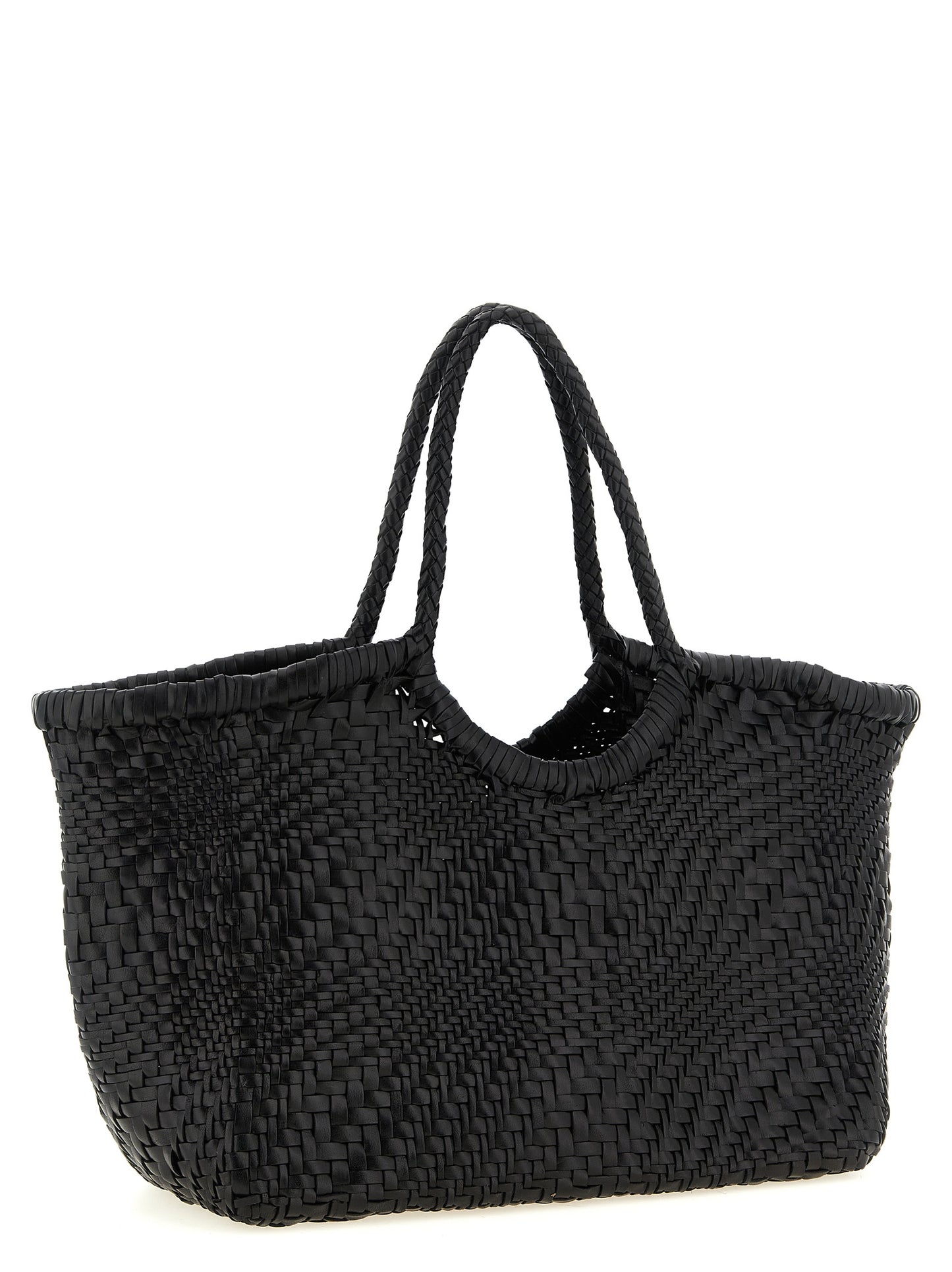 Black Calfskin Shoulder Bag