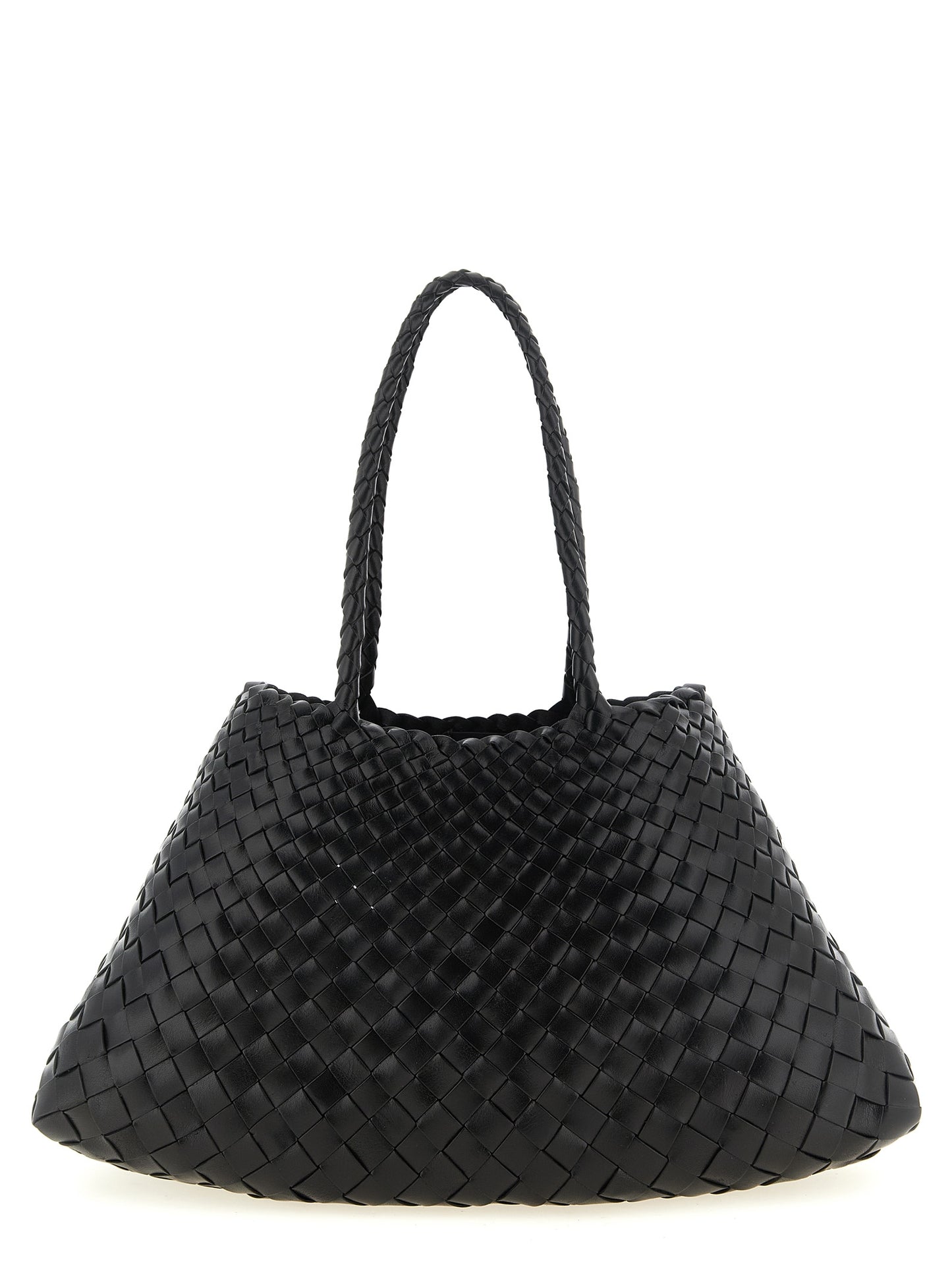 Black Calfskin Shoulder Bag