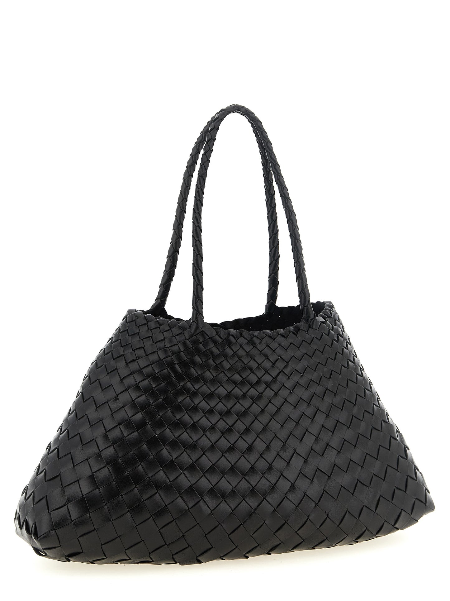 Black Calfskin Shoulder Bag