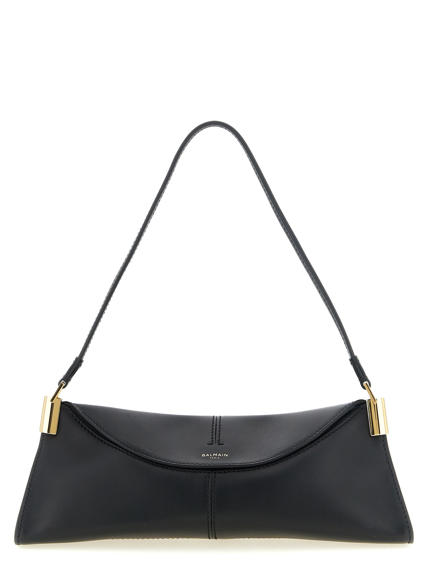 Black Calfskin Shoulder Bag