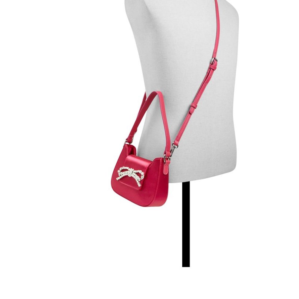 Pink Polyester Handbag