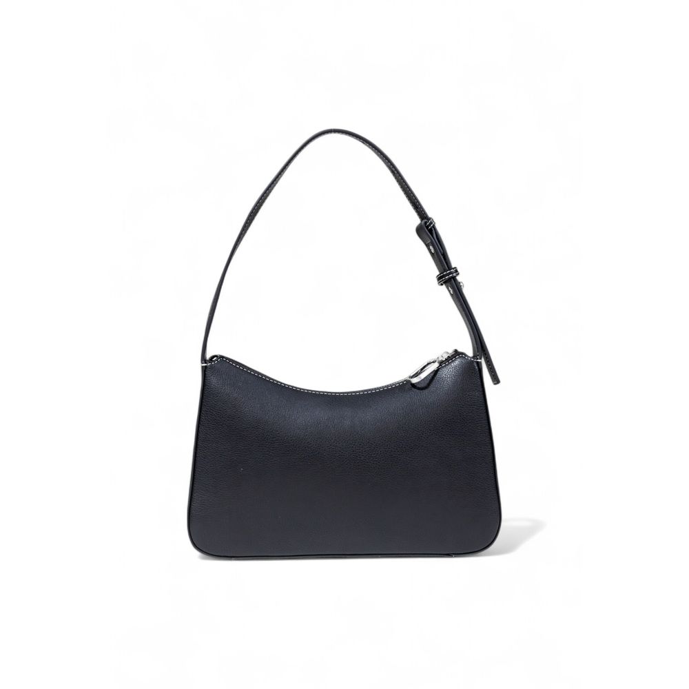 Black Artificial Leather Handbag