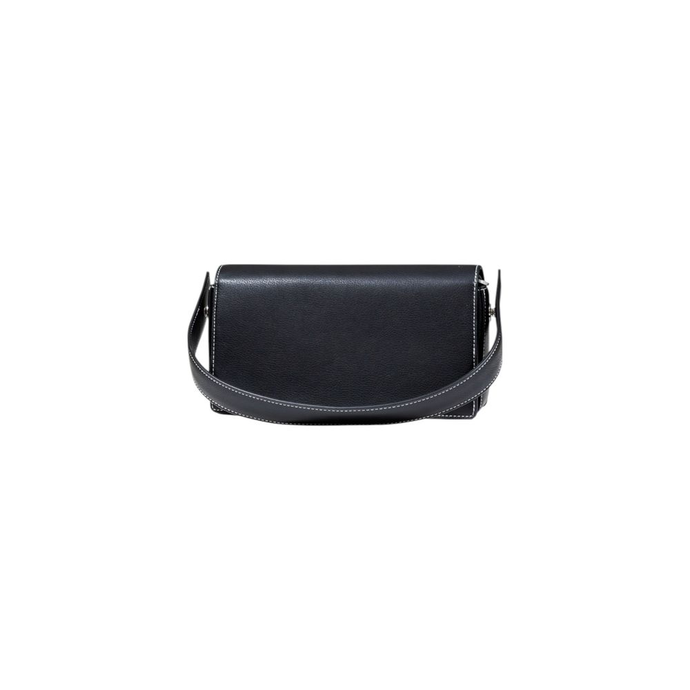 Black Artificial Leather Handbag