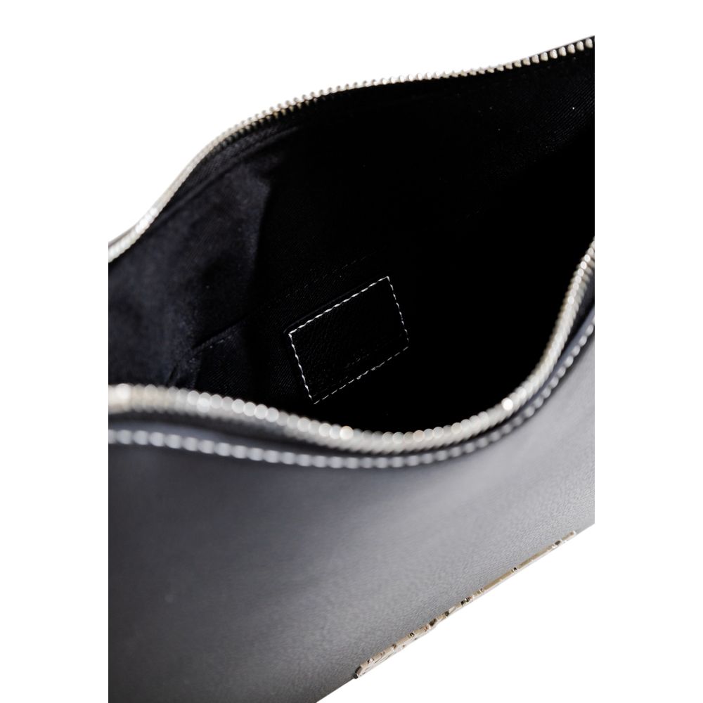 Black Artificial Leather Handbag
