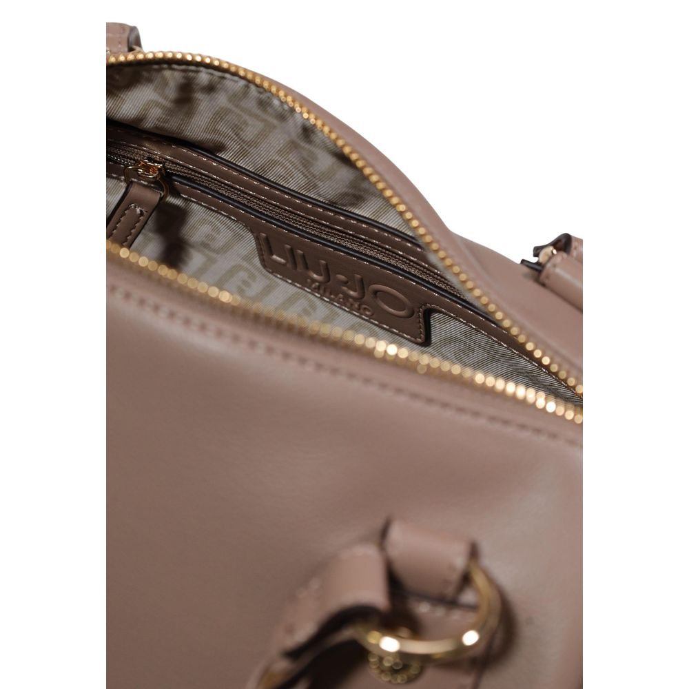 Beige Polyethylene Handbag