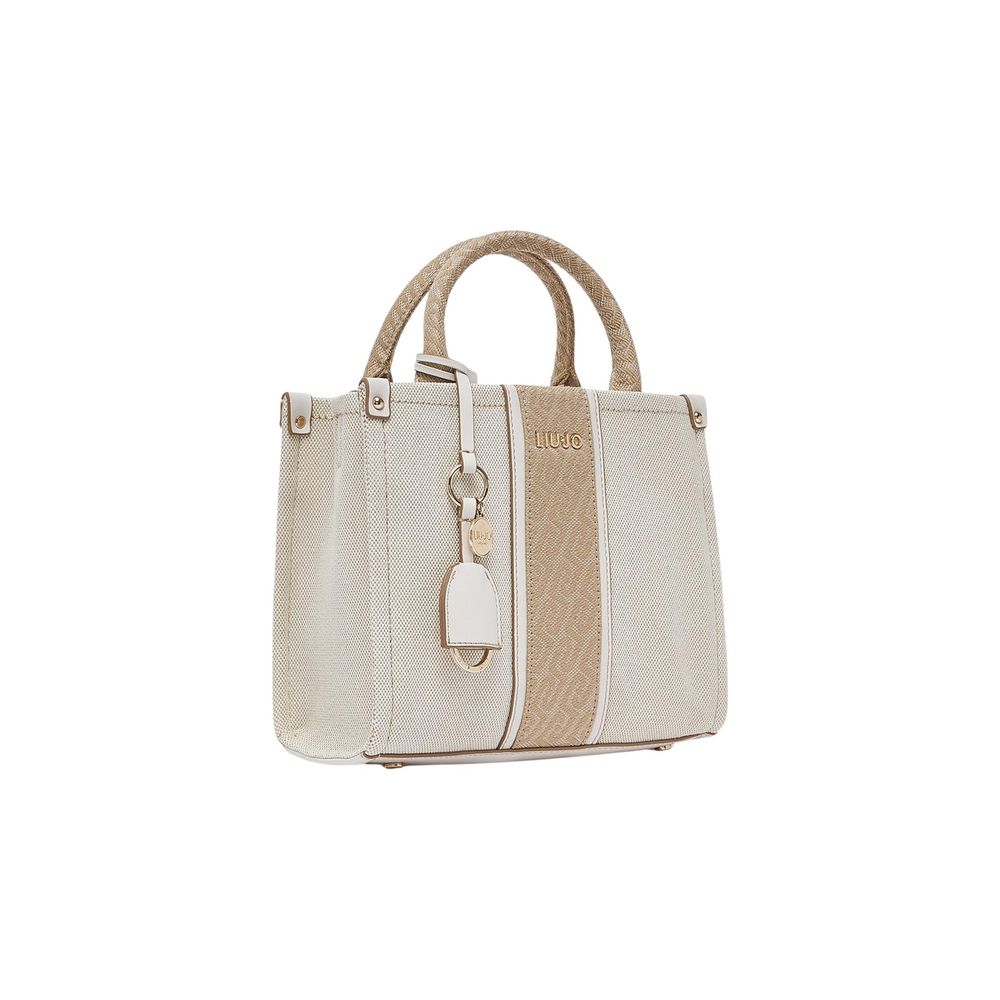Beige Cotton Handbag