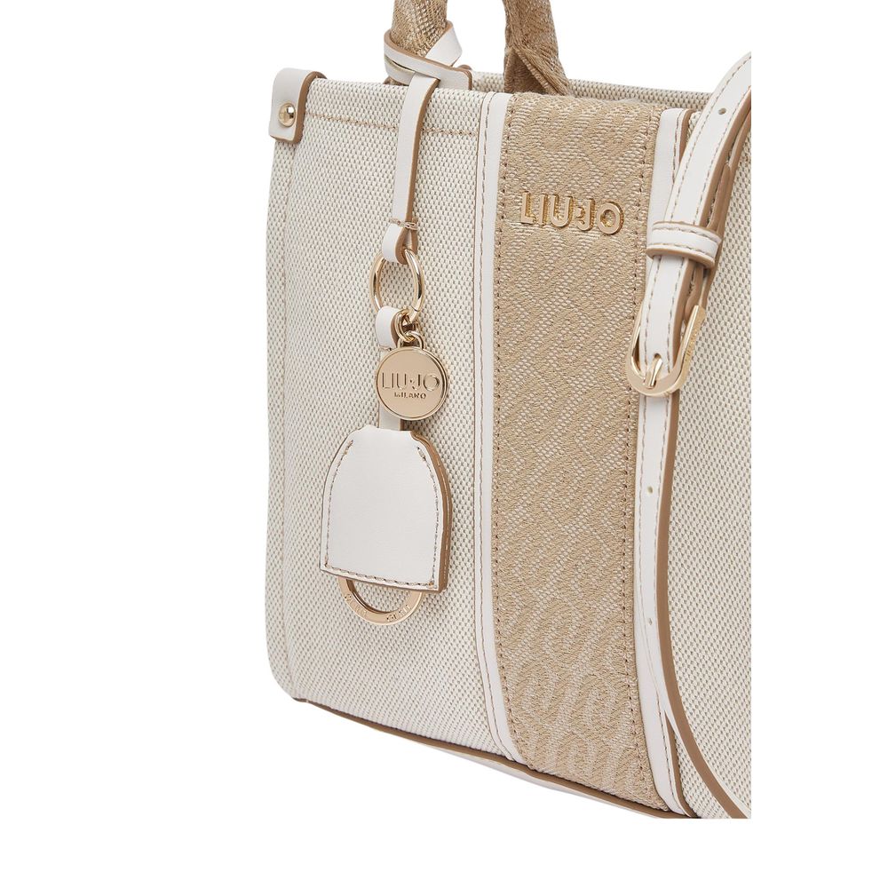 Beige Cotton Handbag