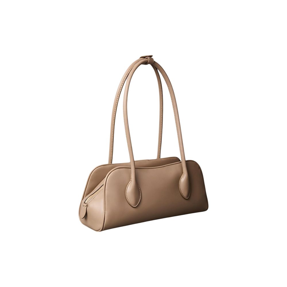 Beige Polyethylene Handbag