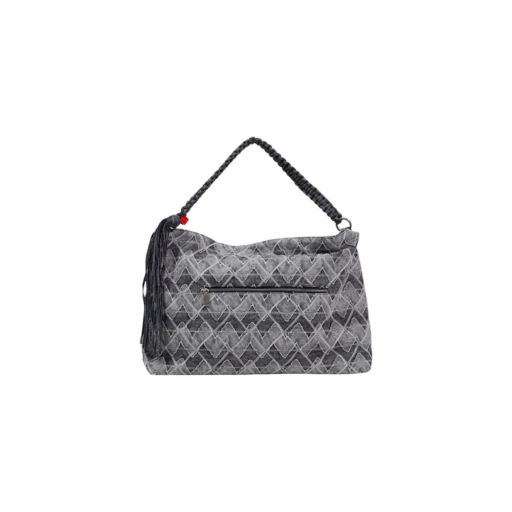 Blue Cotton Handbag