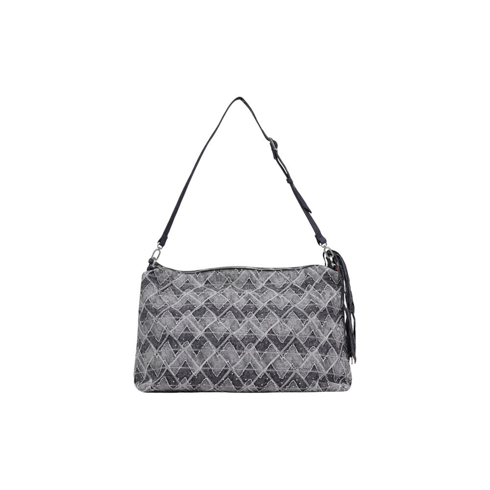 Blue Cotton Handbag