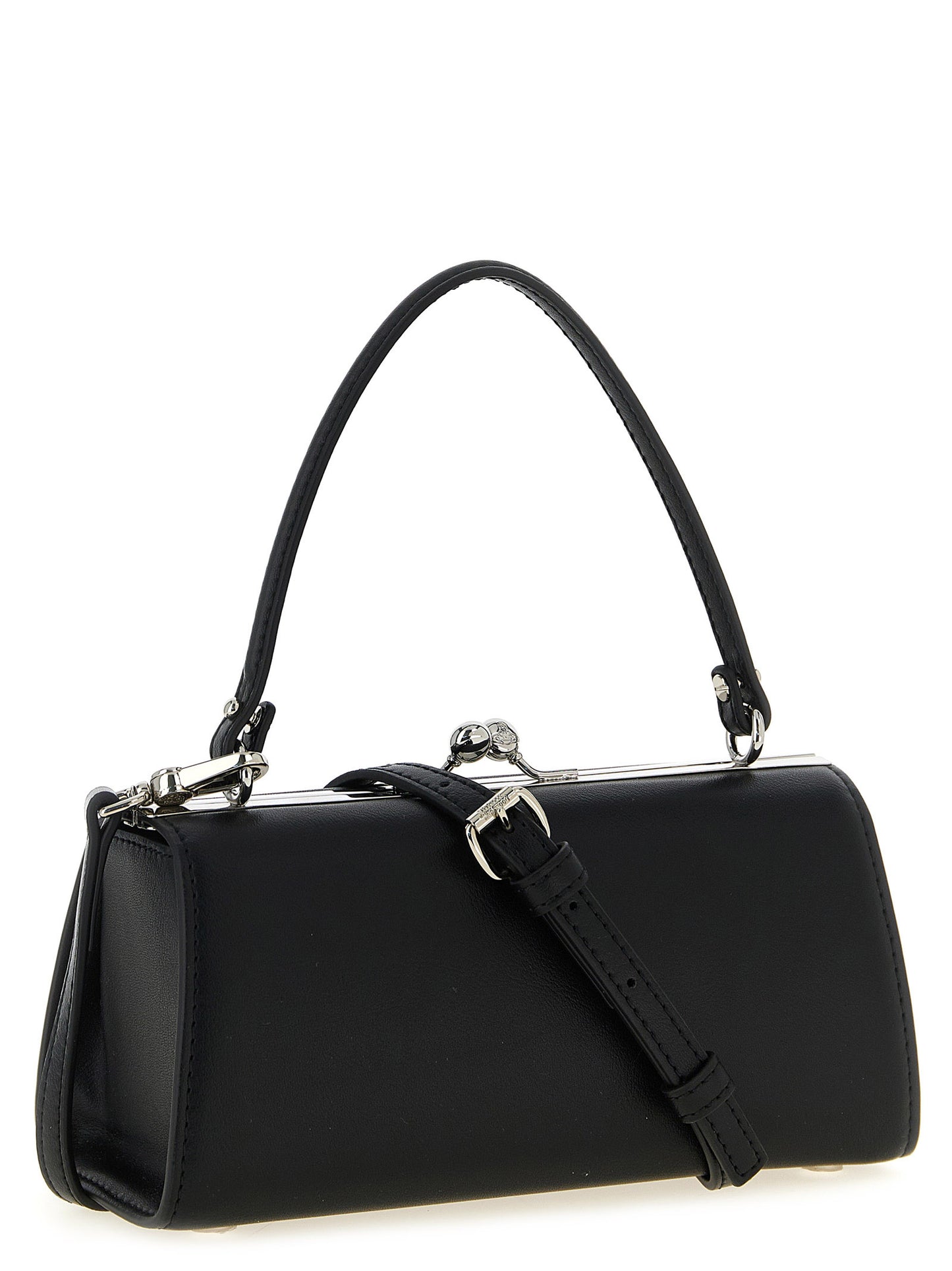 Black Polyester Handbag