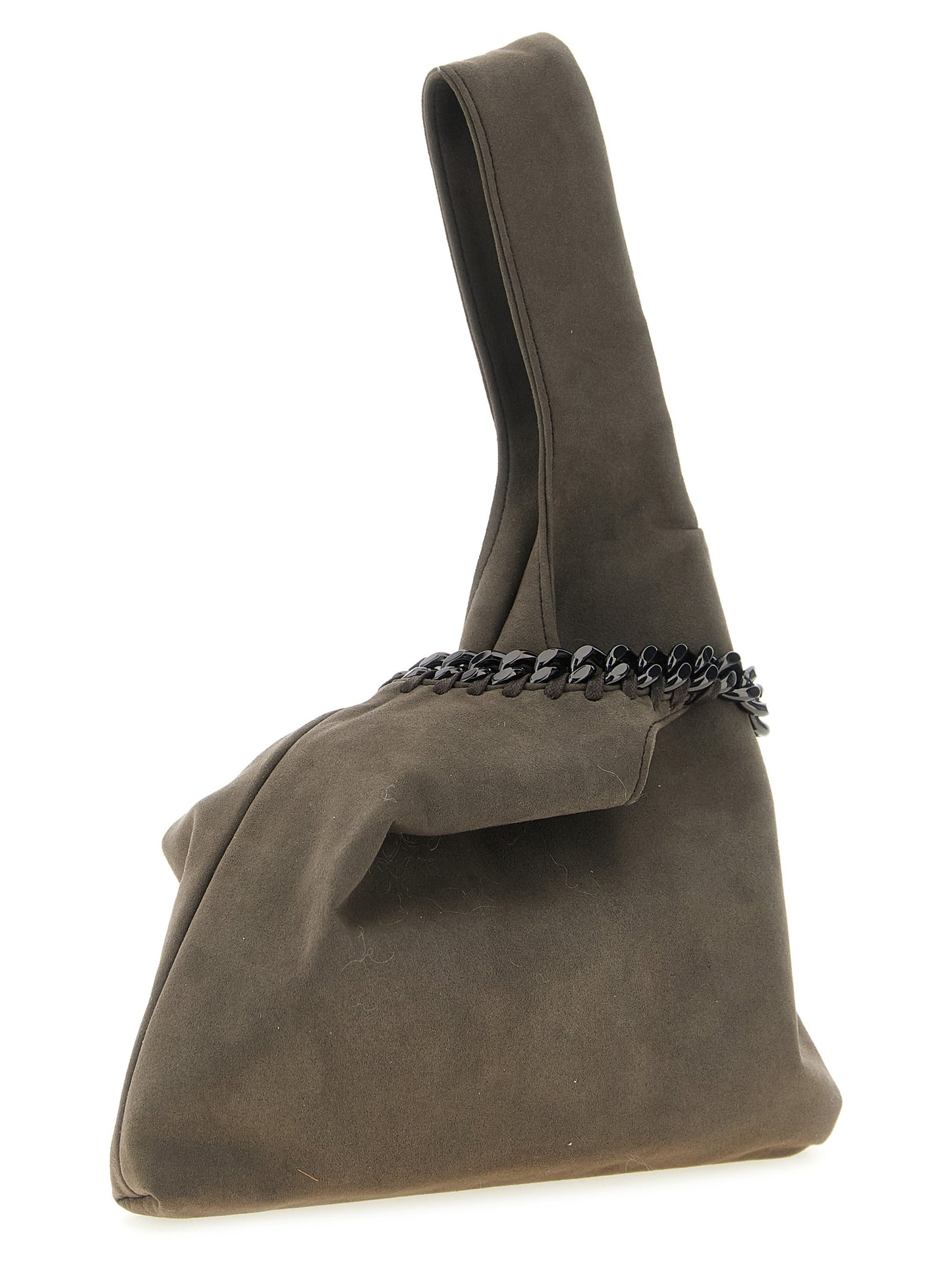 Gray Polyamide Handbag