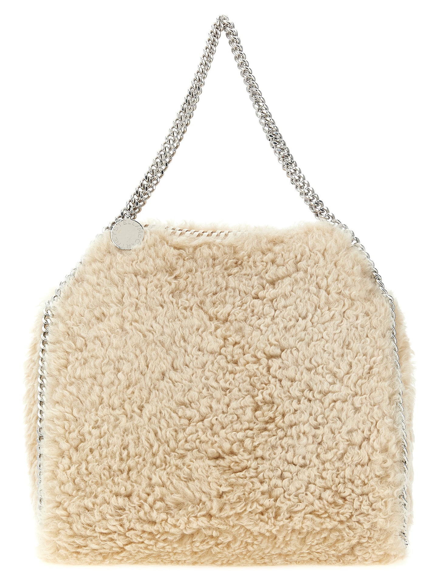 Beige Polyester Shoulder Bag