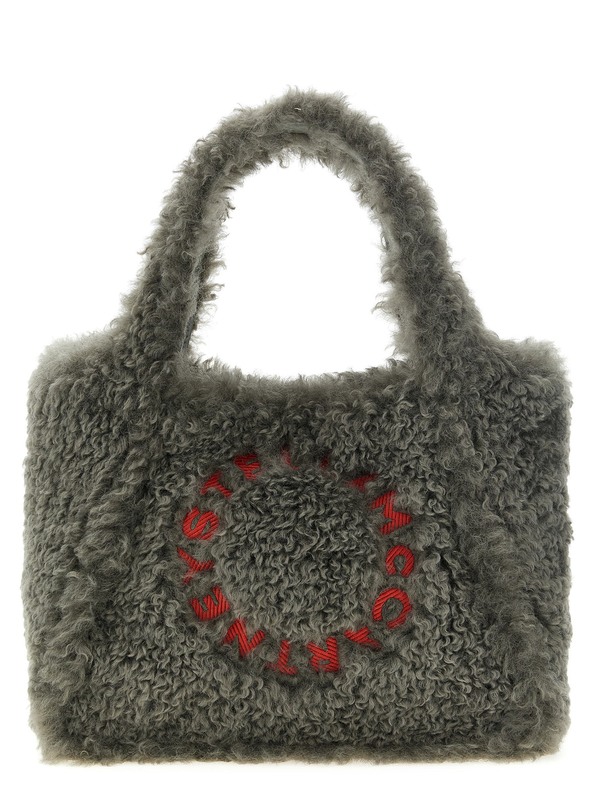 Gray Polyester Tote Bag