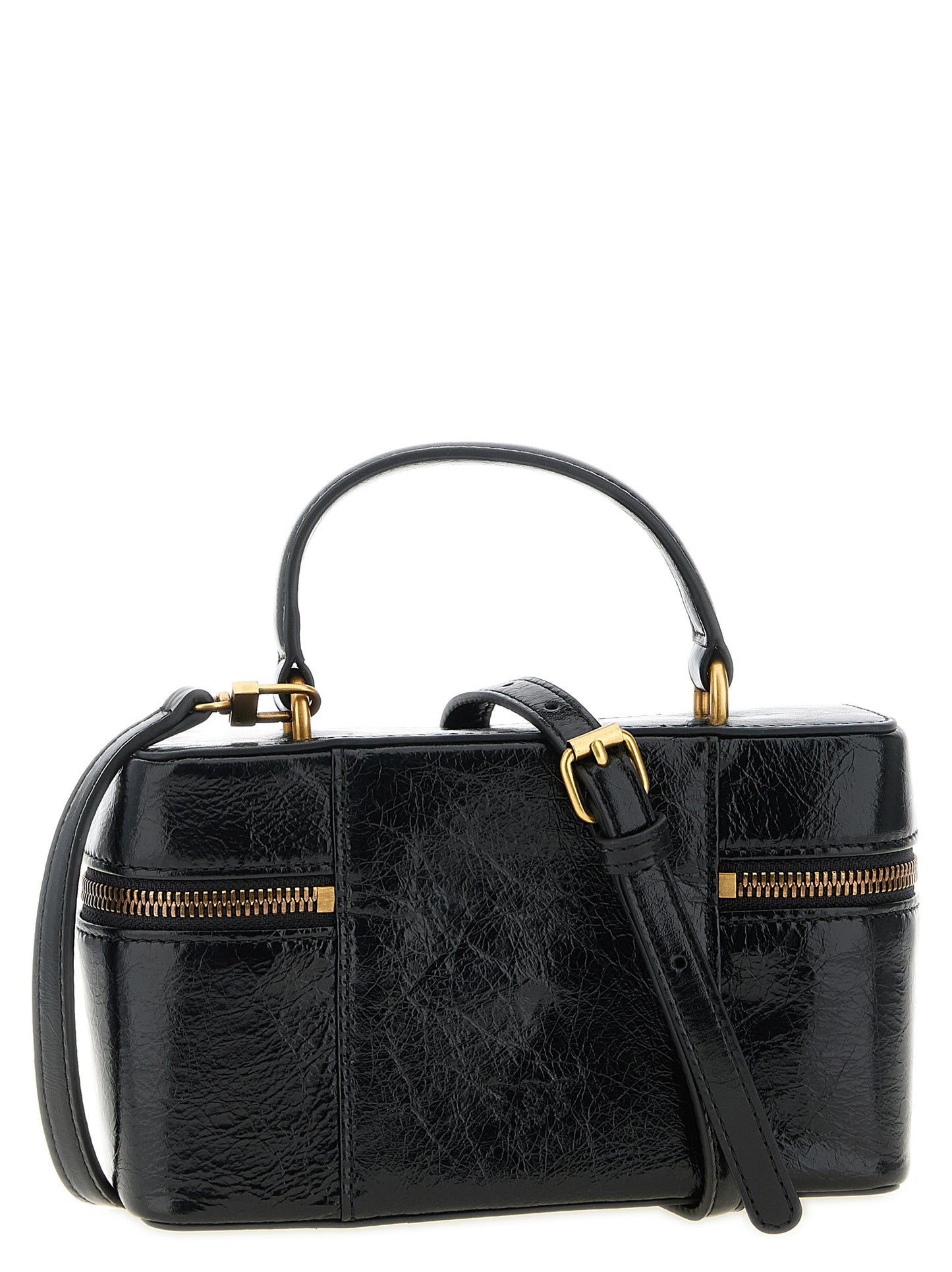 Black Calfskin Crossbody Bag
