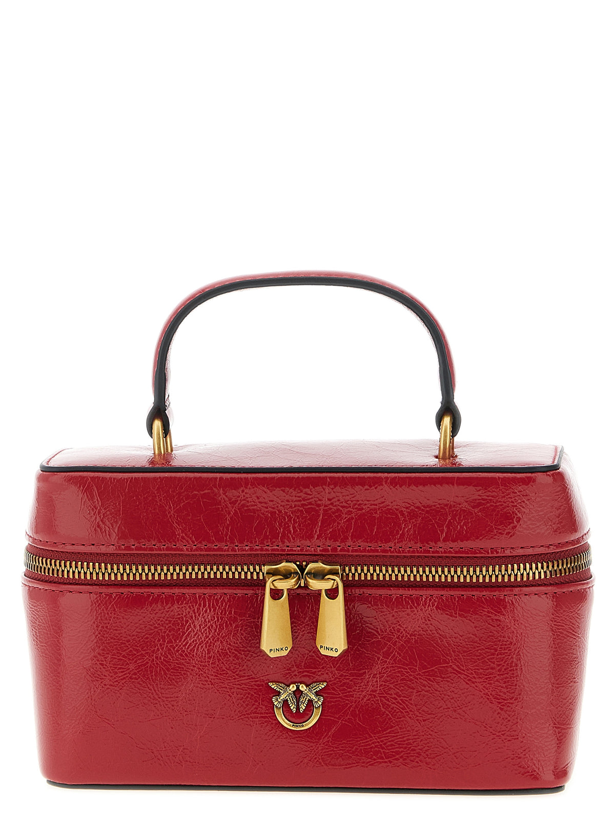 Red Calfskin Crossbody Bag