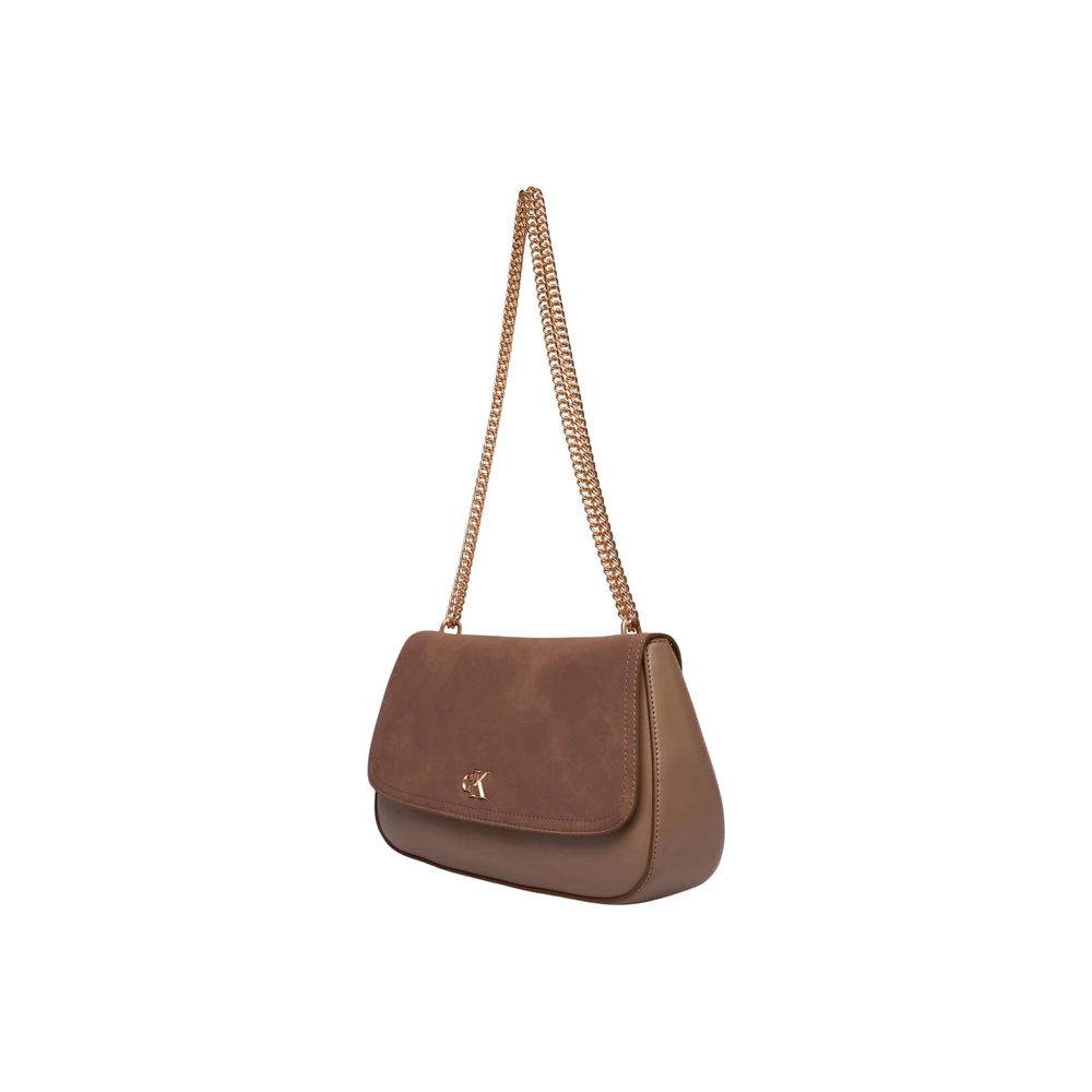 Beige Polyethylene Handbag