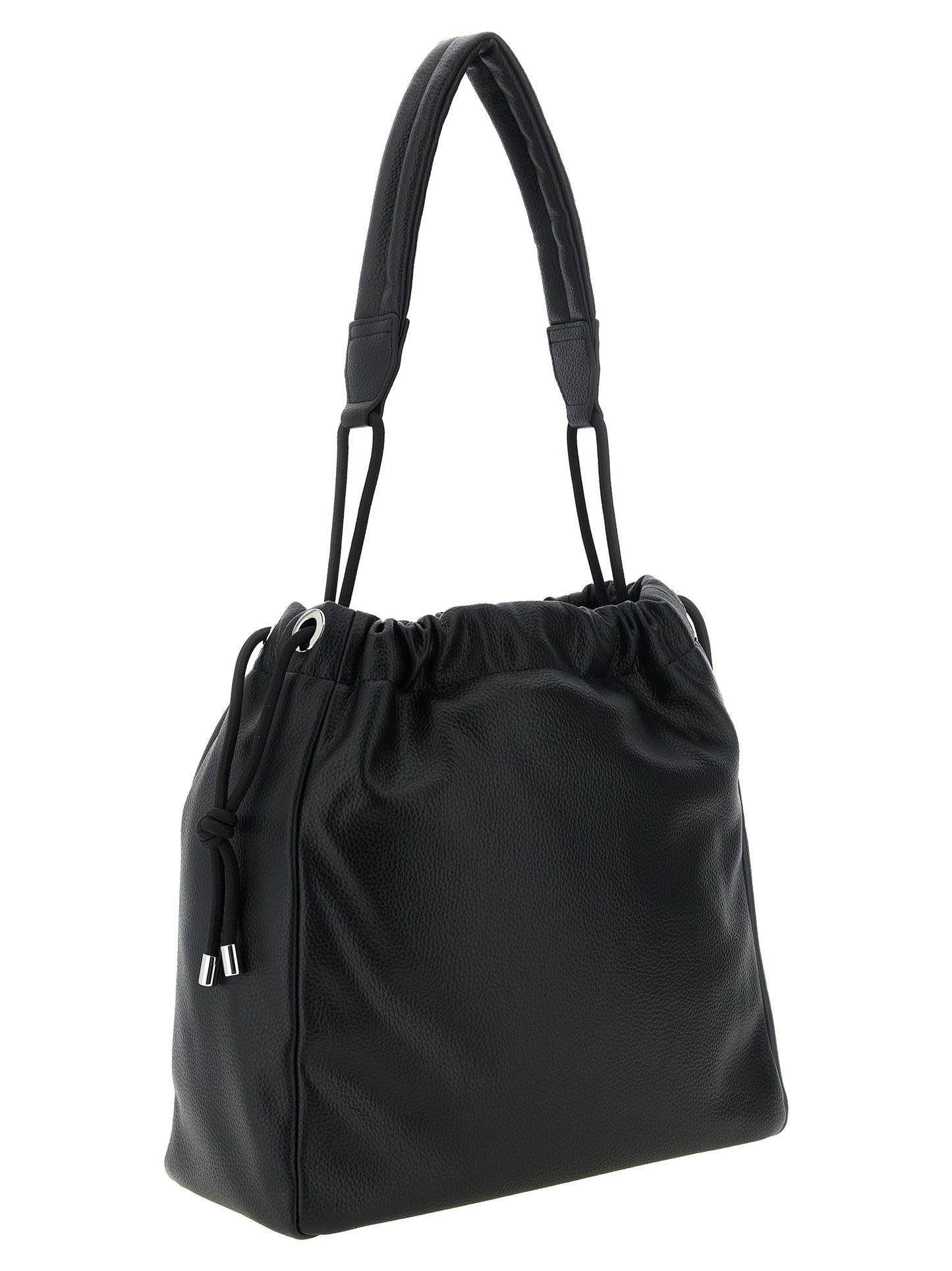 Black Polyethylene Shoulder Bag