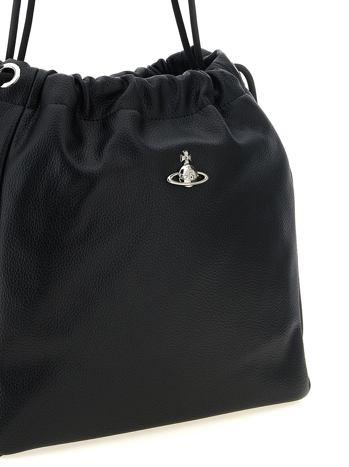 Black Polyethylene Shoulder Bag